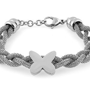 Stainless Steel butterfly mesh bracelet